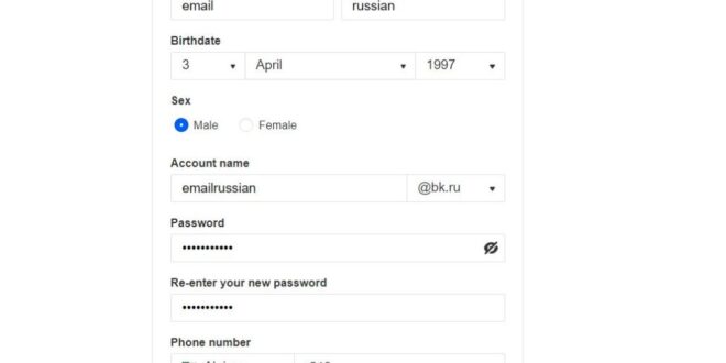 create a mail.ru account without a number 2021